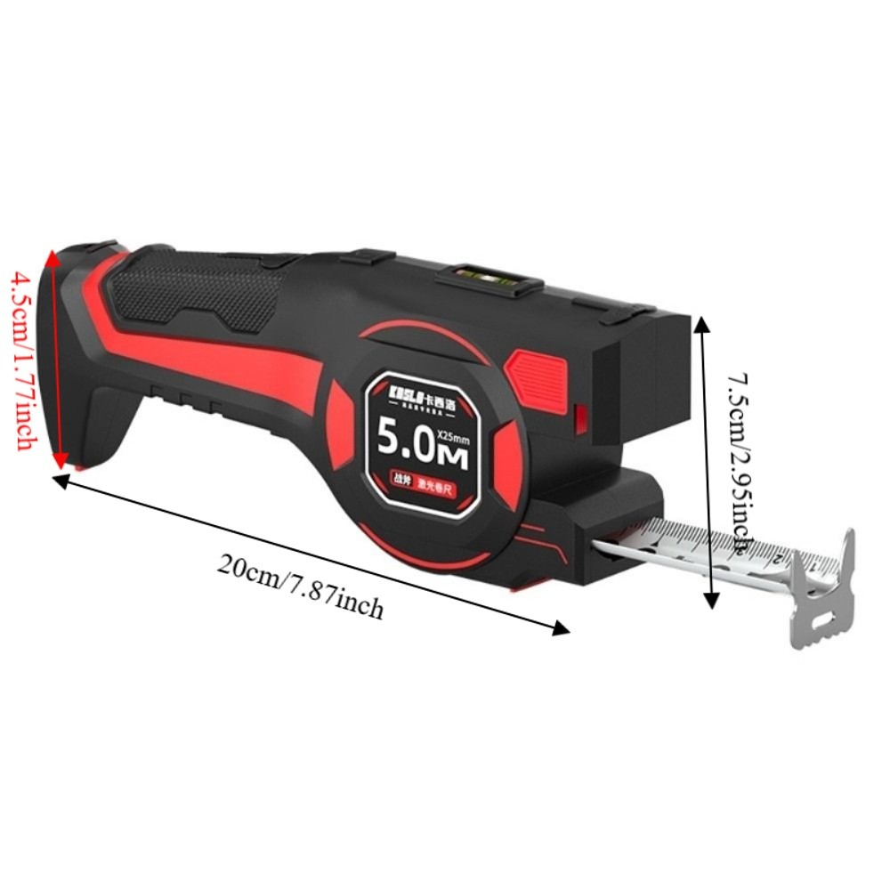 เครื่องวัดระยะดิจิทัลแบบเลเซอร - Digital Tape Measure 5M Laser บทวิจารณ์และราคา