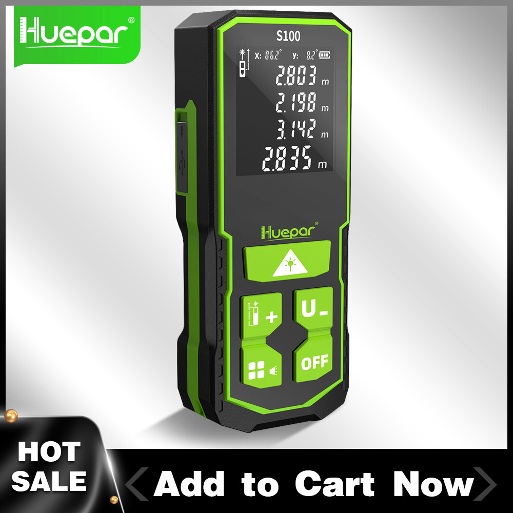 Huepar เลเซอร์ Rangefinder ดิจ - Laser Distance Meter 100M บทวิจารณ์และราคา