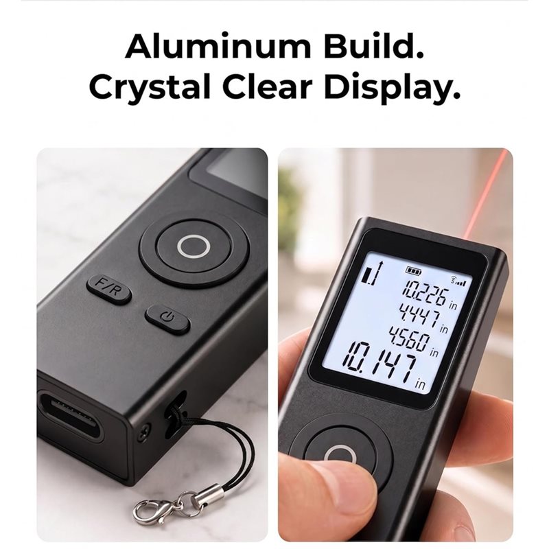 เครื่องมือวัดระยะด้วยเลเซอร์ขน - Mini Laser Measure Keychain บทวิจารณ์และราคา